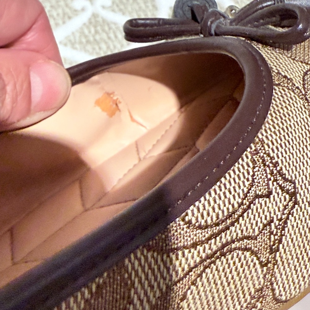 Coach flats Benni Sig Jacq Flat 9.5 monogram brown - Picture 12 of 12